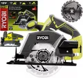 Produktbild: Ryobi Akku-Handkreissäge 18 V + Sägeblatt + Parallelanschlag R18CSP-0 5133002628