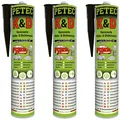 Produktbild: Petec 3x K & D Kleben und Dichten Schwarz 310ml