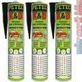 Produktbild: Petec Karosseriekleber Klebe- und Dichtmasse 3x 310ml K&D schwarz Kartusche