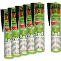 Produktbild: 6x 310ml PETEC K&D Karosseriedichtmasse Dichtmasse Klebemasse Kleber schwarz