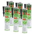 Produktbild: 6x 310ml PETEC 94730 K&D Karosseriekleber Dichtmasse Klebemasse SCHWARZ