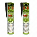 Produktbild: 2x PETEC K&D Karosserie Klebe-&Dichtmasse schwarz  310ml