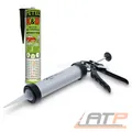 Produktbild: 310ml KAROSSERIEDICHTMASSE KAROSSERIEKLEBER SCHWARZ + KARTUSCHENPRESSE SILIKON