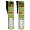 Produktbild: Petec 2x K & D Kleben und Dichten Schwarz 310ml
