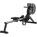 Produktbild: HOMCOM Rudergerät einklappbar mit Rudersitz 16 Widerstandsstufen Schwungmasse 25 kg bis 130 kg Stahl Schwarz 225x55x88cm für Fitness   Aosom.de