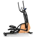 Produktbild: Ellipsentrainer CrossPace 5.0 NorsK | Holz-Design | 3 Stufen Steigung | Kinomap/Zwift | Magnetbremssystem, Herzfrequenzprogramme , Laufrollen HAMMER 11002