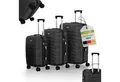 Produktbild: Juskys Trolleyset Rom, 4 Rollen, (3 tlg., 3-teilig), Aluminium, Rollen, Innenfutter, Ergonomische Griffe, 3er Set