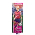 Produktbild: Barbie Fußballspielerin-Puppe, blond, Trikot mit der Nummer 9, Fußball,