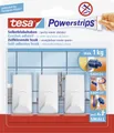 Produktbild: tesa Powerstrips Haken Small rechteckig, weiß, 3 Haken