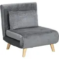 Produktbild: HOMCOM Schlafsessel (Breite 72 cm, Dunkelgrau)