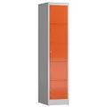Produktbild: ClassiX Schließfachschrank feuerrot, lichtgrau X-523514, 5 Schließfächer 41,5 x 50,0 x 180,0 cm