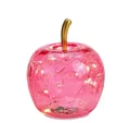 Produktbild: Dekoleuchte Apfel (XS) Glas, rosa, Apfel Lampe mit LED Lichterkette, Dekolampe