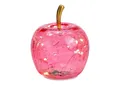 Produktbild: GLAS-APFEL pink/rosa LED-Lichterkette mit Timer Dekoration Apfel Licht Glas