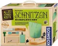Produktbild: KOSMOS 604257 AllesKönnerKiste Schnitzen Komplett-Set, mit Kinder-Schnitzmesser