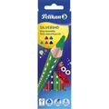 Produktbild: Pelikan Dreikant-Buntstifte SILVERINO dick, 6er Kartonetui