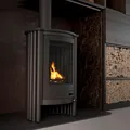 Produktbild: Warmluftofen Masterflamme Piccolo I Black 7 kW Werkstattofen Kaminofen