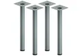 Produktbild: ib style Tischbein 4er Set Tischbein Ø 30 mm Silbermatt, Tischfüße - Möbelfüße