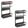 Produktbild: 2x Magnetisches Kühlschrankregal Magnetregal Hängeregal 12kg