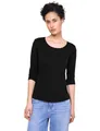 Produktbild: Street One Damen Pania T Shirt, Schwarz, 44 EU
