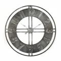 Produktbild: K&L Wall Art Wanduhr, HxT: 50 x 4 cm, silber, ohne ink. Batterie - silberfarben