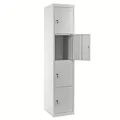 Produktbild: Mendler Schließfach Boston T163, Schließfachschrank Wertfachschrank Spind, Metall 180x38x45cm - grau