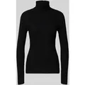 Produktbild: Soyaconcept Slim Fit Rollkragenpullover aus Viskose-Mix Modell 'Dolli' in Black, Größe XXL
