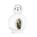 Produktbild: NKlaus 15ml Sakrale Weihwasserflasche aus Glas motiv Madonna Krone 7x4,5x2 cm Wallfahrt 14366