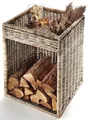 Produktbild: Kobolo Kaminholzkorb Kaminholzständer aus Rattan mit Ablagefläche