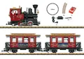Produktbild: LGB 70308 IIm Spur G Start-Set Dampflok und 2 Personenwagen 