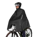 Produktbild: Tatonka Bike Poncho L - Wasserdichter Fahrrad-Poncho mit Kapuze, Sichtfenster für das Fahrradlicht, Reflektoren und Eingriffen für die Hände - Größe L (black)