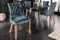 Produktbild: riess-ambiente Polsterstuhl CASTLE petrol, Esszimmer · Samt · Holz · Chesterfield · Landhaus