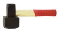 Produktbild: Plattenverlegehammer 1250 g FSC  rot/schwarz  mit Holzstiel aus Hickory  Fäus...