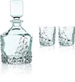 Produktbild: Nachtmann 3-teiliges Whiskyset, Whiskydekanter + Whiskygläser, 750/365 ml, Sculpture, 101984, Kristall Klar