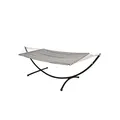 Produktbild: AMANKA Doppel Hängematte mit Gestell 200x120cm Hängeliege Hängemattengestell grau