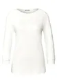Produktbild: Street One Damen 3227440 Basic U-Boot Shirt, Off White, 44