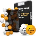 Produktbild: Tischtennisbälle 3 Stern 35 Stück Set – 18 Weiße & 17 Orange Tischtennis Bäll...
