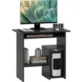 Produktbild: HOMCOM Computertisch Schreibtisch Spanplatte Schwarz L80 x B45 x H75 cm