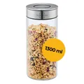 Produktbild: Vorratsglas 1300 ml | Runde Vorratsdose | Luftdicht & Auslaufsicher | SILBERTHAL