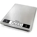 Produktbild: Page Profi 200, Digitale Küchenwaage Silber Aus Edelstahl, Gewicht Bis Zu 15 Kg (1-g-genau), Haushaltswaage Mit Patentierter Sensor-touch-funktion, Elektronische Waage Inkl. Batterien - Soehnle