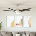 Produktbild: Dekorativer Deckenventilator mit Licht 128 cm Braun