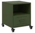 Produktbild: vidaXL Nachttisch Nachttisch Olivgrün 36x39x43,5 cm Stahl (1-St)