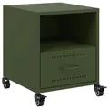 Produktbild: Nachttisch Olivgrün 36x39x43,5 Cm Stahl
