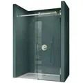 Produktbild: Mai & Mai Dusch-Schiebetür Nischentür Schiebetür Duschkabine Duschabtrennung 8mm ESG NANO T04, 120x195 cm 120 cm x 195 cm