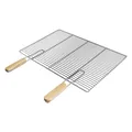 Produktbild: Grillrost Edelstahl Edelstahlgrillrost Rost mit abnehmbaren Griffen 60 x 40 cm