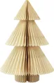 Produktbild: Papier Weihnachtsbaum Tannenbaum Creme Gold 30cm Dekoration