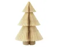 Produktbild: Viana Weihnachtsmann Papier Weihnachtsbaum Tannenbaum Creme Gold 30cm Dekoration