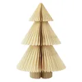 Produktbild: Papier Weihnachtsbaum Tannenbaum Creme Gold 30cm Dekoration