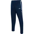 Produktbild: JAKO Trainingshose Pant Active (100% Polyester) lang marineblau/weiss Jungen, Größe: 152