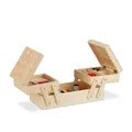 Produktbild: relaxdays Nähkästchen Holz braun