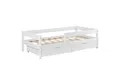 Produktbild: en.casa Kinderbett, »Borgarnes« mit Rausfallschutz und Stauraum 90x200 cm Holz Weiß